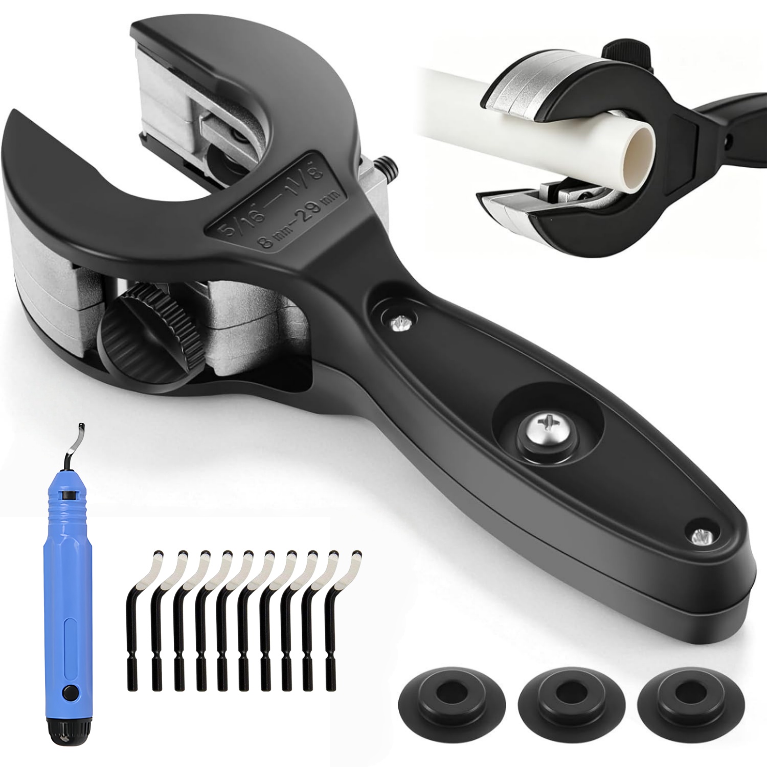 Pipe Cutter Ratchet - مجموعة قواطع الأنابيب، قاطع أنابيب بسقاطة،