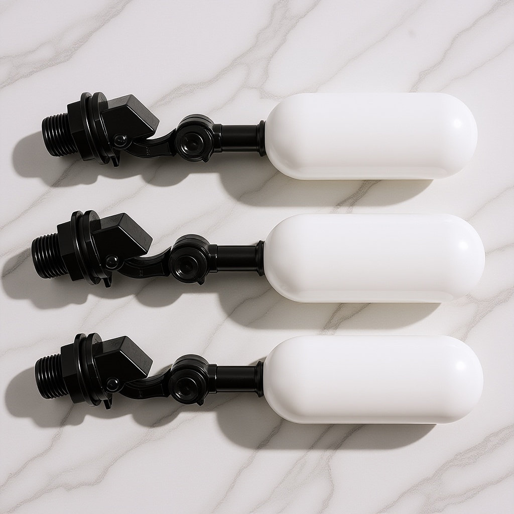 Float Ball Valve - صمام تعويم بلاستيكي مع خاصية الإغلاق