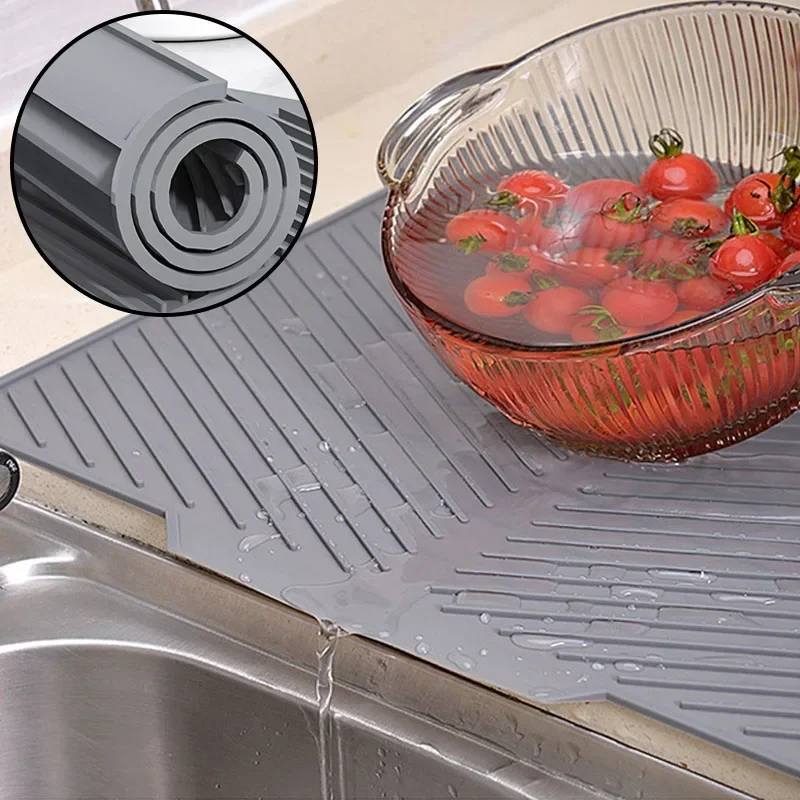 حصيرة تصريف الأطباق من السيليك - مراجعة Silicone Tap Washer وسعره