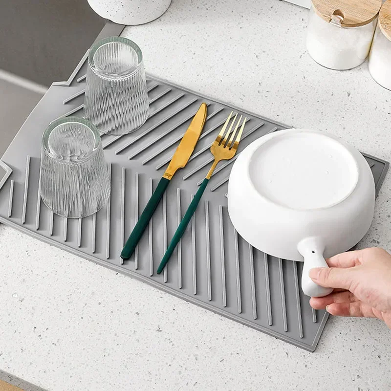 حصيرة تصريف الأطباق من السيليك - مراجعة Silicone Tap Washer وسعره