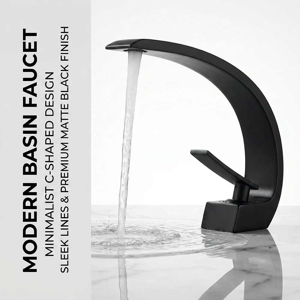 صنبور حمام أسود غير لامع، خلاط - مراجعة Silicone Tap Washer وسعره