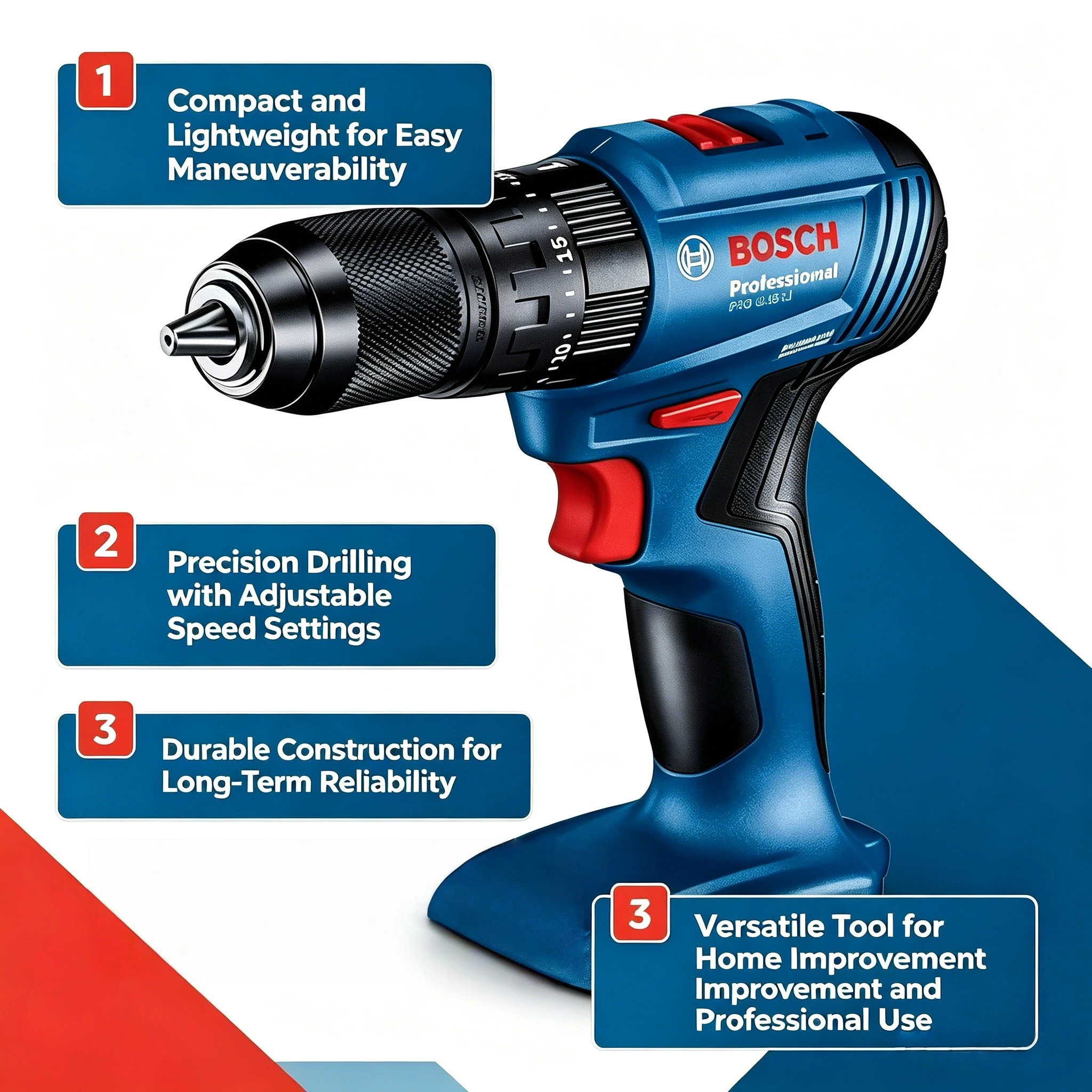 مثقاب طرق لاسلكي بوش GSB 185-L - مراجعة Bosch Drill Gsb 18V وسعره